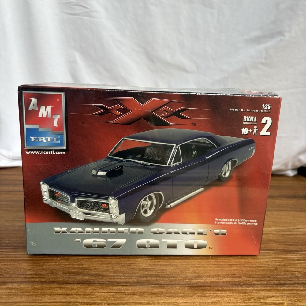 AMT Ertl Xander Cage's 1967 Pontiac GTO Model Kit 1:25 Skill 2‎ Sealed
